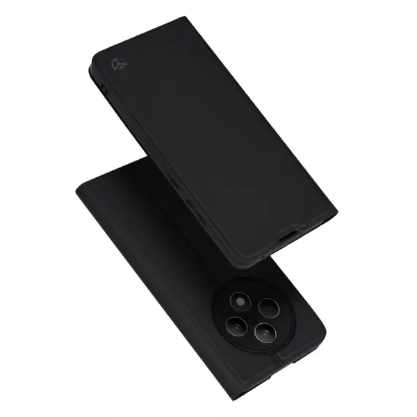 Husa pentru Oppo Reno12 FS 5G / Reno12 FS 4G / Reno12 F 4G / Reno12 F, Techsuit, Magskin Book, Neagra