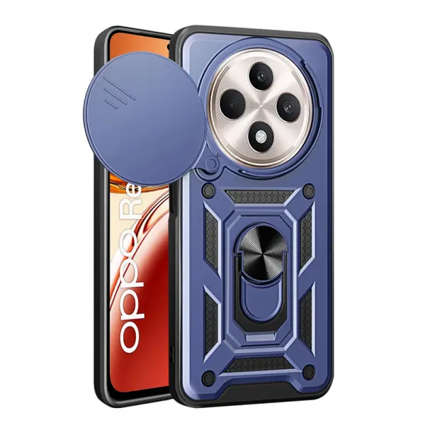 Husa pentru Oppo Reno12 FS 5G / Reno12 FS 4G / Reno12 F 4G / Reno12 F, Techsuit, CamShield, Albastra