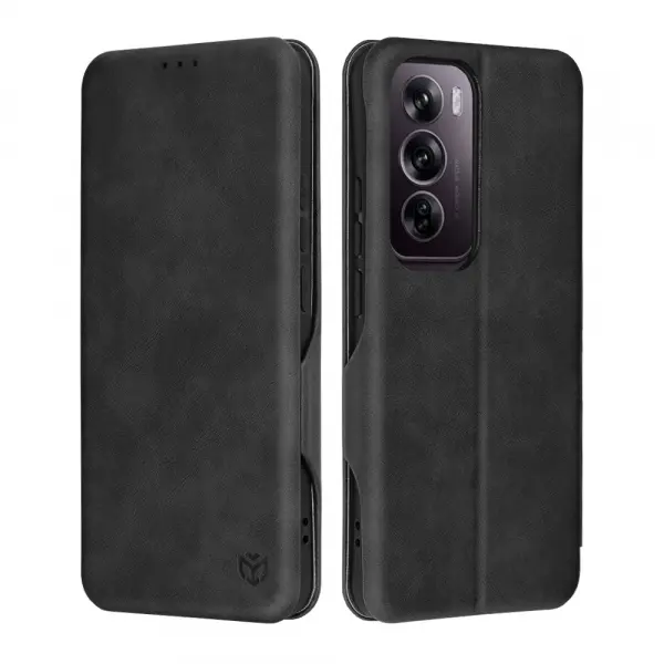 Husa pentru Oppo Reno12 Pro, Techsuit, Safe Wallet Plus, Neagra