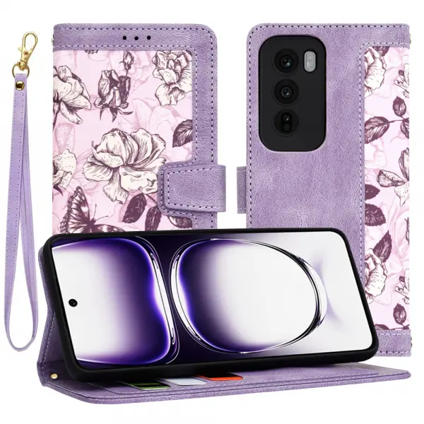 Husa pentru Oppo Reno12, Techsuit, FlipCraft, Mov