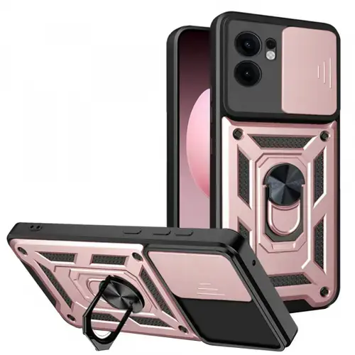 Husa pentru Oppo Reno13 FS 5G / Reno13 F 4G / Reno13 F, Techsuit, CamShield, Roz