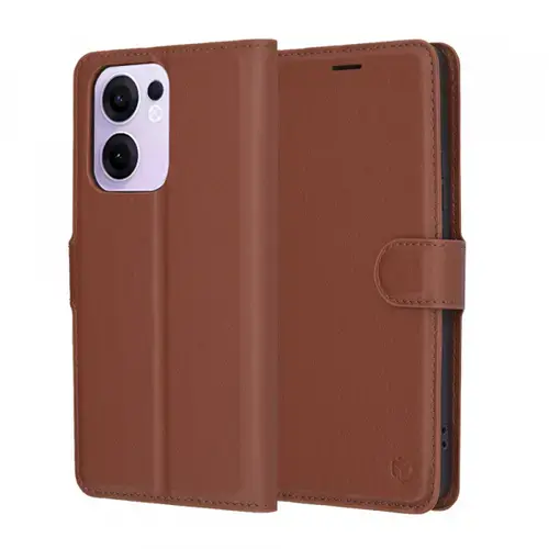 Husa pentru Oppo Reno13 FS 5G / Reno13 F 4G / Reno13 F, Techsuit, Leather Folio, Maro