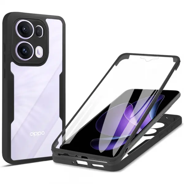 Husa pentru Oppo Reno13 Pro, Techsuit, ColorVerse 360, Neagra