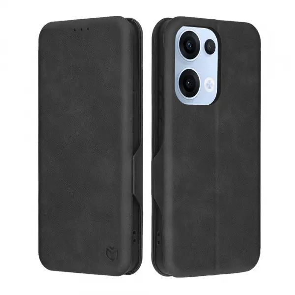 Husa pentru Oppo Reno13, Techsuit, Safe Wallet Plus, Neagra