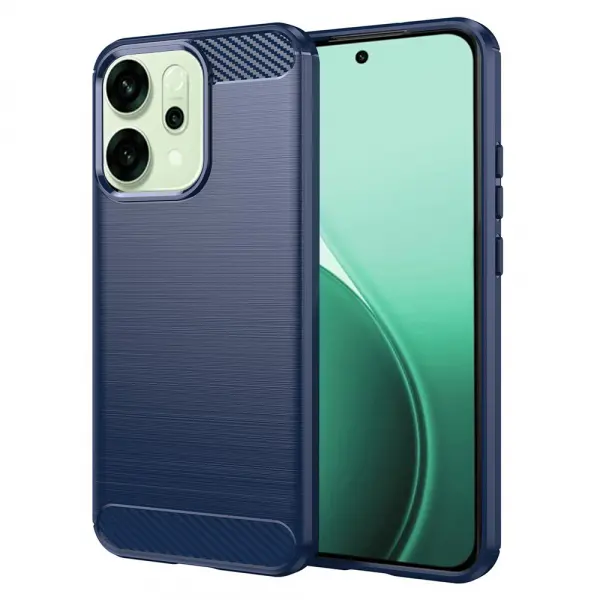 Husa pentru Oppo Reno14, Techsuit, Carbon, Albastra
