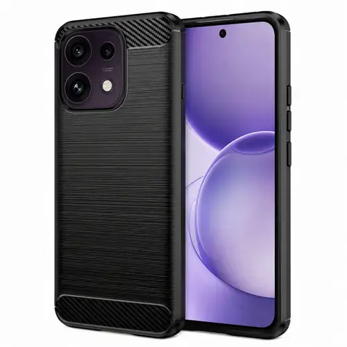 Husa pentru Oppo Reno16 F / Reno16 FS, Techsuit, Carbon, Neagra