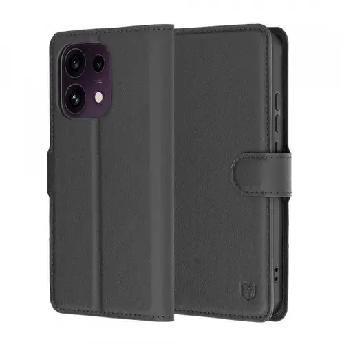 Husa pentru Oppo Reno16 F / Reno16 FS, Techsuit, Leather Folio, Neagra