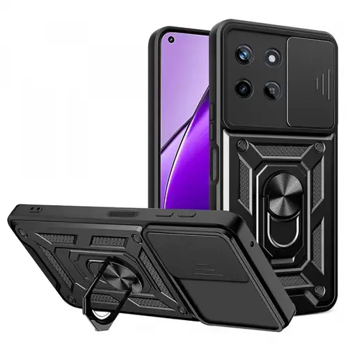 Husa pentru Realme 11 4G, Techsuit, CamShield, Neagra