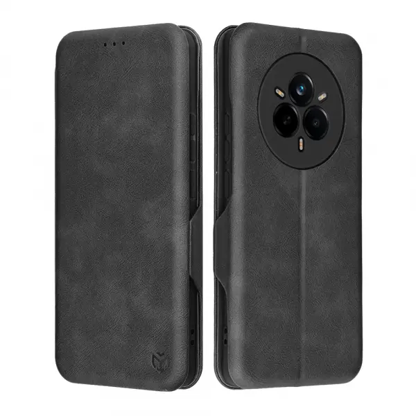 Husa pentru Realme 14 Pro, Techsuit, Safe Wallet Plus, Neagra