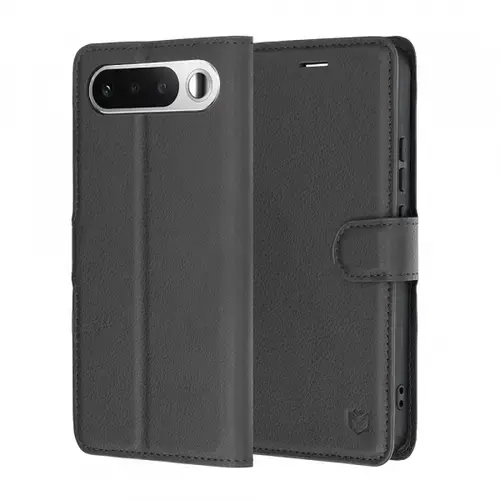 Husa pentru Realme 16, Techsuit, Leather Folio, Neagra