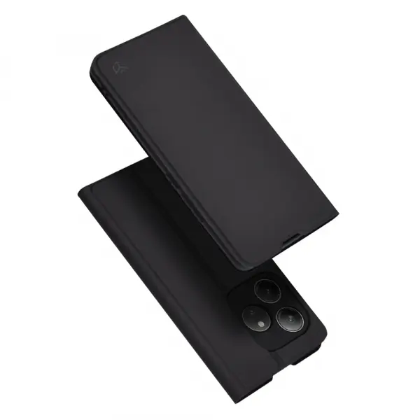 Husa pentru Realme GT 6T / GT 6, Techsuit, Magskin Book, Neagra
