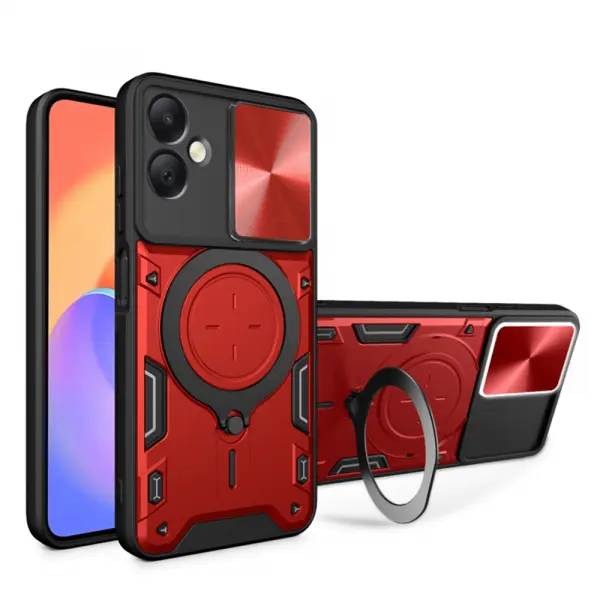 Husa pentru Samsung Galaxy A06 A065, Techsuit, CamGuard Pro, Rosie