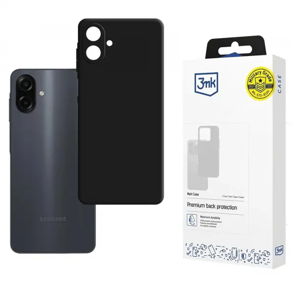 Husa pentru Samsung Galaxy A07 4G A075, 3MK, Neagra Mata