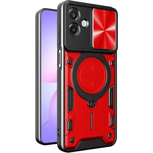 Husa pentru Samsung Galaxy A07 4G A075, Techsuit, CamGuard Pro, Rosie