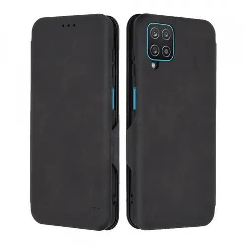 Husa pentru Samsung Galaxy A12 Nacho A127 / A12 A125, Techsuit, Safe Wallet Plus (Negru)