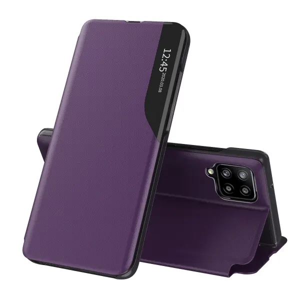 Husa pentru Samsung Galaxy A12 Nacho A127 / A12 A125, Techsuit, eFold, Mov