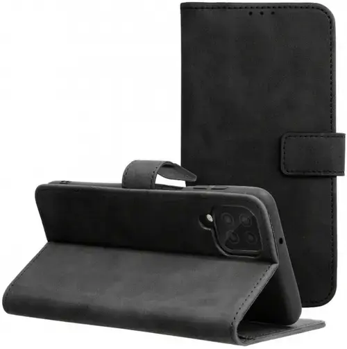 Husa pentru Samsung Galaxy A12 Nacho A127 / M12 M127 / A12 A125, Forcell, Tender Book, Neagra