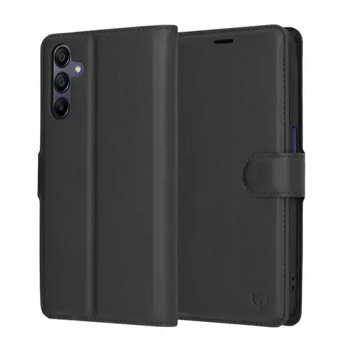 Husa pentru Samsung Galaxy A15 5G A156 / A15 A155, Techsuit, Leather Folio, Neagra