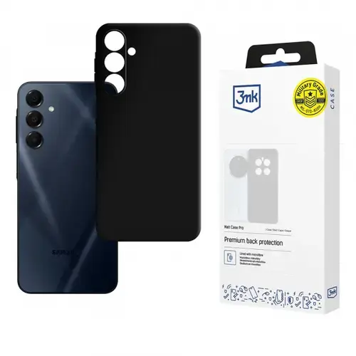Husa pentru Samsung Galaxy A16 4G A165, 3MK, Pro, Neagra Mata