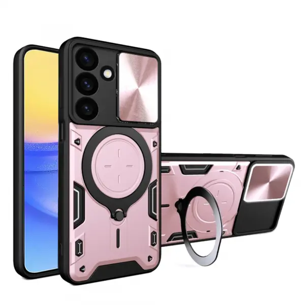 Husa pentru Samsung Galaxy A16 5G A166 / A16 4G A165, Techsuit, CamGuard Pro, Roz Aurie