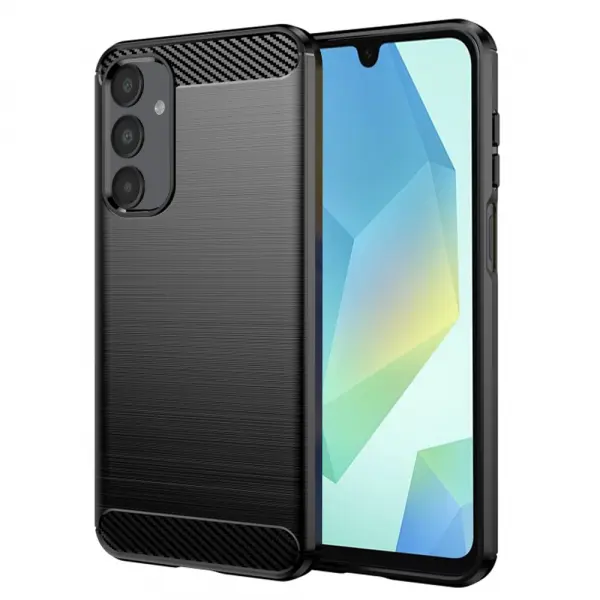 Husa pentru Samsung Galaxy A16 5G A166 / A16 4G A165, Techsuit, Carbon, Neagra