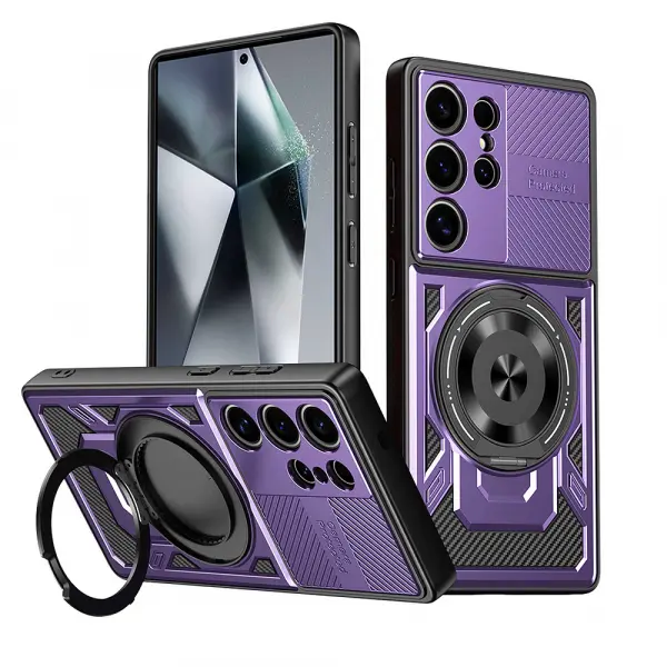 Husa pentru Samsung Galaxy A17 5G, Techsuit, RuggedCam, Mov