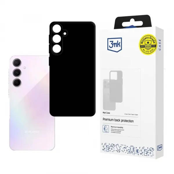 Husa pentru Samsung Galaxy A35 5G A356, 3MK, Neagra Mata