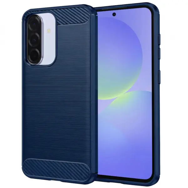 Husa pentru Samsung Galaxy A37 5G, Techsuit, Carbon, Albastra
