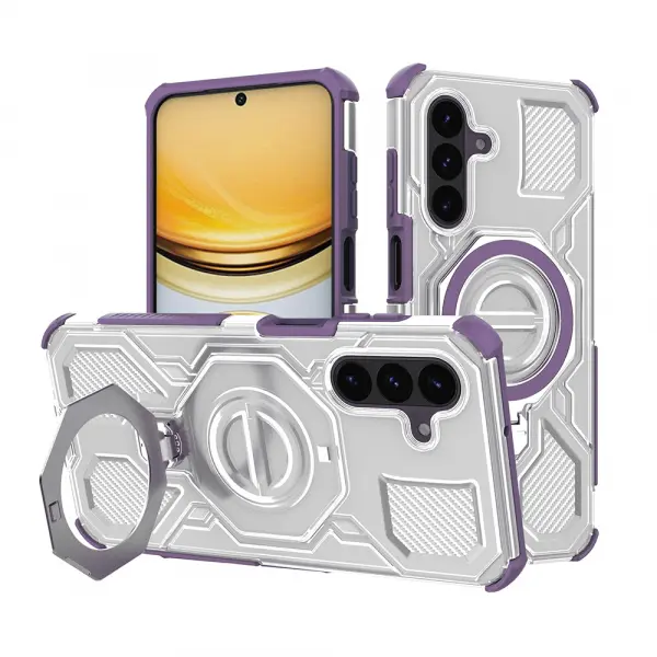 Husa pentru Samsung Galaxy A37 5G, Techsuit, Carbon Shield Pro, Mov