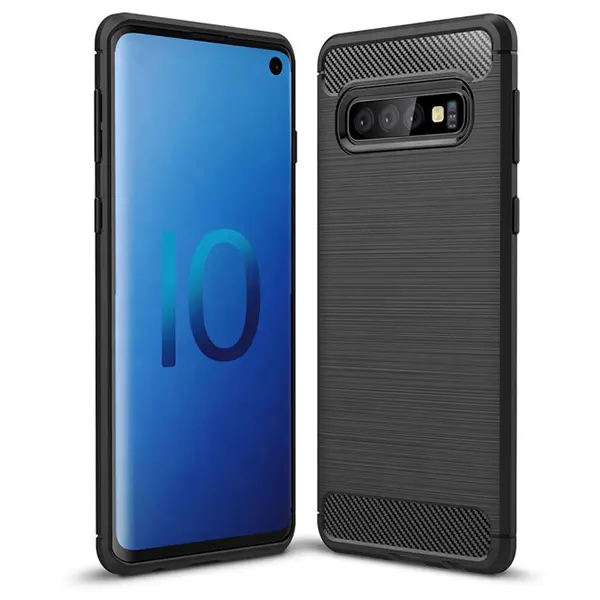 Husa pentru Samsung Galaxy A50s A507 / A30s A307 / A50 A505, OEM, Carbon, Neagra