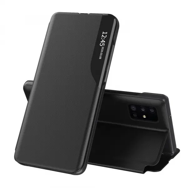 Husa pentru Samsung Galaxy A51 A515, Techsuit, eFold, Neagra