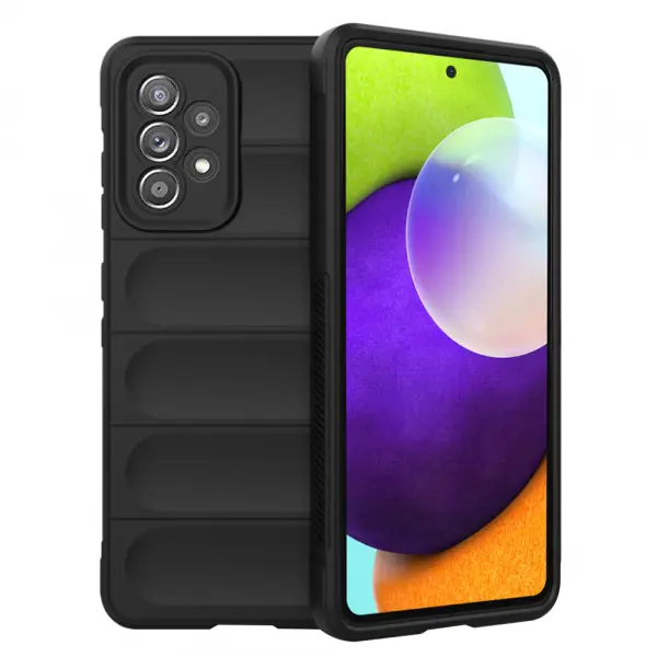 Husa pentru Samsung Galaxy A52s 5G A528 / A52 5G A526 / A52 A525, Techsuit, Magic Shield, Neagra
