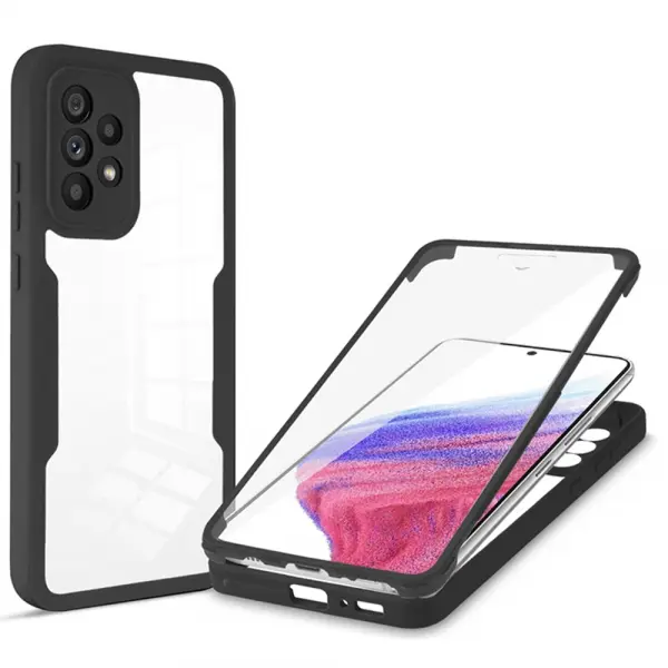 Husa pentru Samsung Galaxy A53 5G A536, Techsuit, ColorVerse 360, Neagra