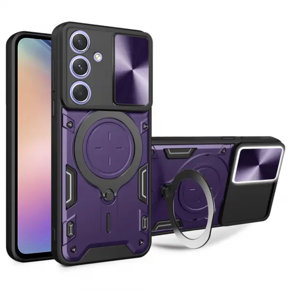 Husa pentru Samsung Galaxy A54 A546, Techsuit, CamGuard Pro, Mov