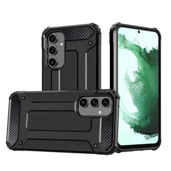 Husa pentru Samsung Galaxy A54 A546, Techsuit, Hybrid Armor, Neagra