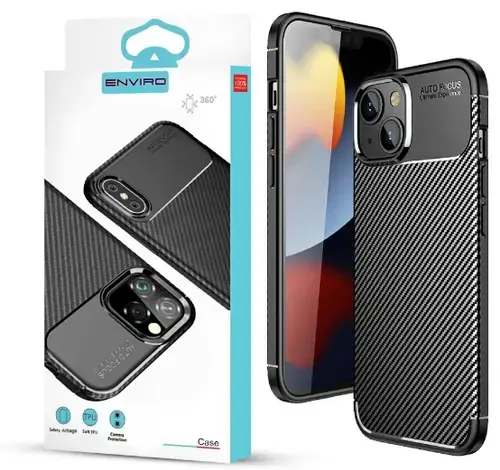 Husa pentru Samsung Galaxy A55 5G A556, OEM, Carbon Enviro, Neagra