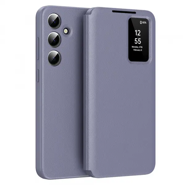 Husa pentru Samsung Galaxy A55 5G A556, Techsuit, SmartView, Mov