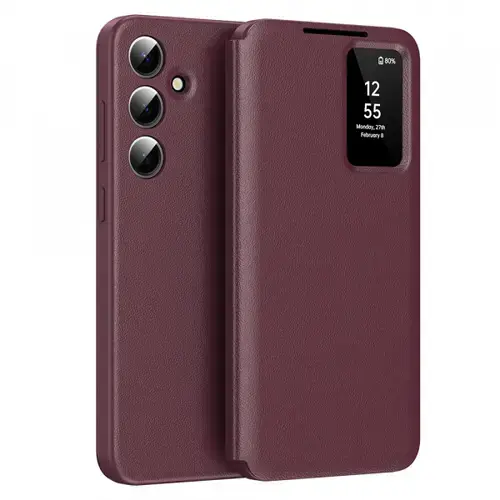 Husa pentru Samsung Galaxy A55 5G A556 Techsuit SmartView (Rosu)