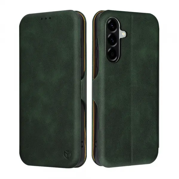 Husa pentru Samsung Galaxy A56 A566, Techsuit, Safe Wallet Plus, Verde