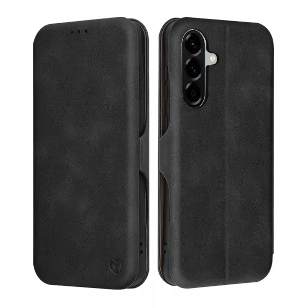 Husa pentru Samsung Galaxy A56 A566, Techsuit, Safe Wallet Plus, Neagra
