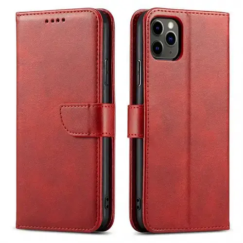 Husa pentru Samsung Galaxy A57 5G, OEM, Marva Wallet, Rosu