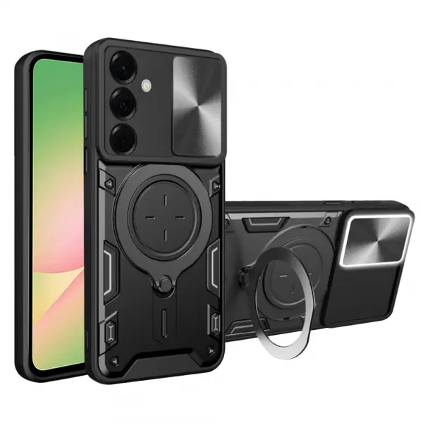 Husa pentru Samsung Galaxy A57 5G, Techsuit, CamGuard Pro, Neagra