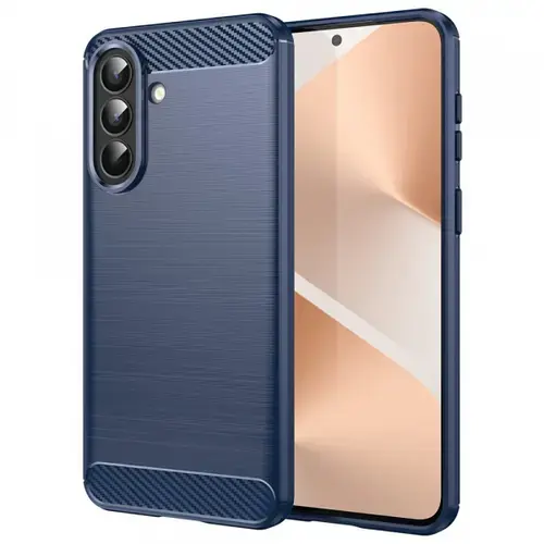 Husa pentru Samsung Galaxy A57 5G, Techsuit, Carbon, Albastra