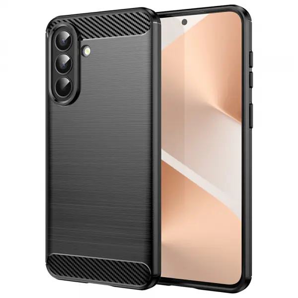 Husa pentru Samsung Galaxy A57 5G, Techsuit, Carbon, Neagra