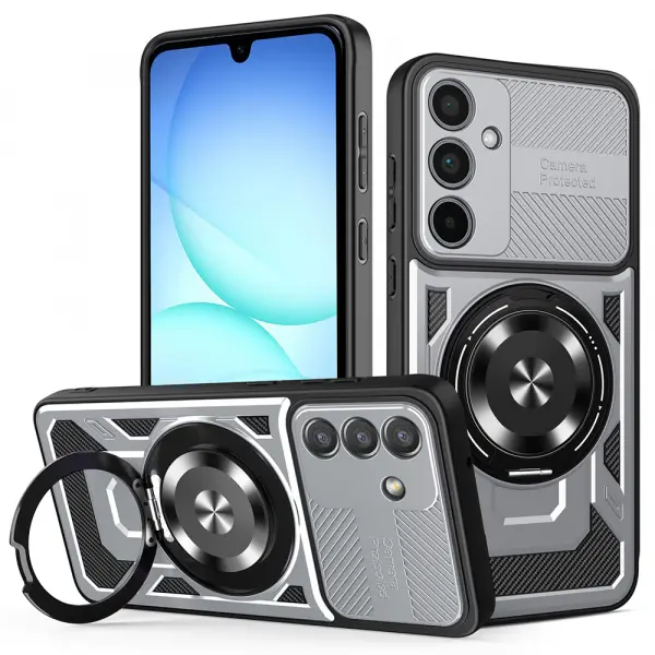 Husa pentru Samsung Galaxy A57 5G, Techsuit, RuggedCam, Gri
