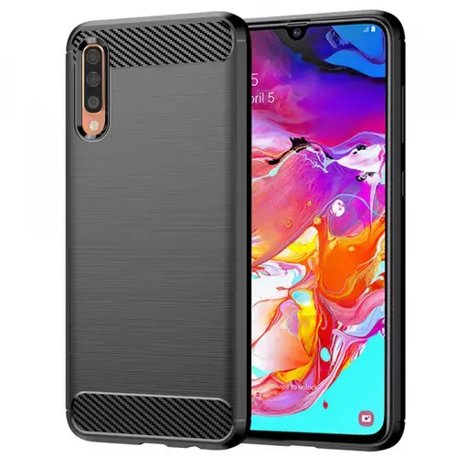 Husa pentru Samsung Galaxy A70s A707 / A70 A705, Techsuit, Carbon