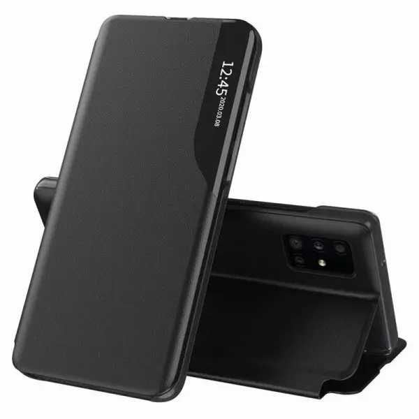 Husa pentru Samsung Galaxy A71 A715, Techsuit, eFold, Neagra