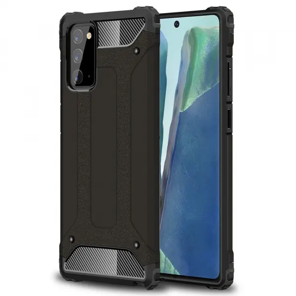 Husa pentru Samsung Galaxy Note 20 5G N981 / Note 20 N980, Techsuit, Hybrid Armor, Neagra