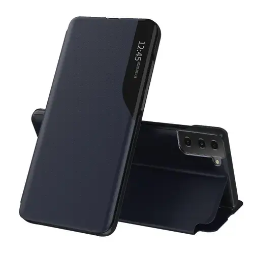 Husa pentru Samsung Galaxy S21 FE 5G G990, Techsuit, eFold, Albastra