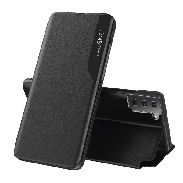 Husa pentru Samsung Galaxy S21 FE 5G G990, Techsuit, eFold, Neagra